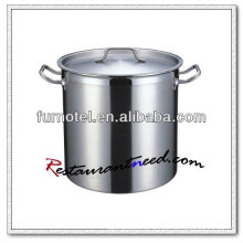 S210 Stainless Steel Durable Thicker-Bottom Stock Pot With Cover